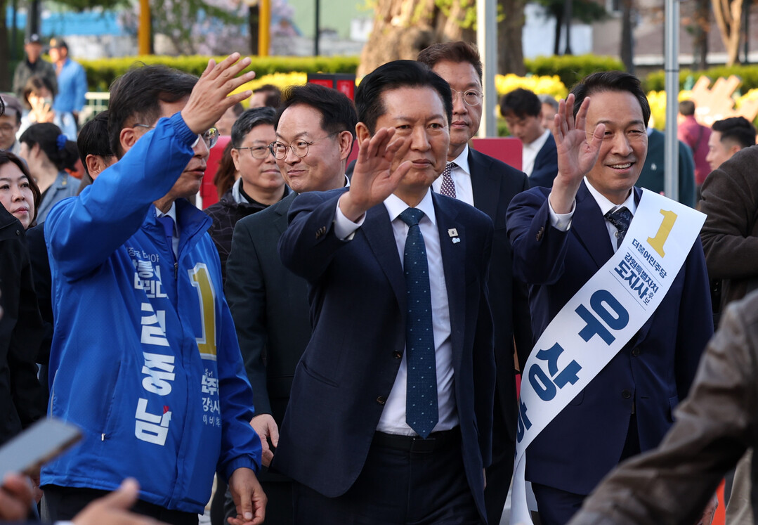 정청래 대표, 강릉 표심 잡아라